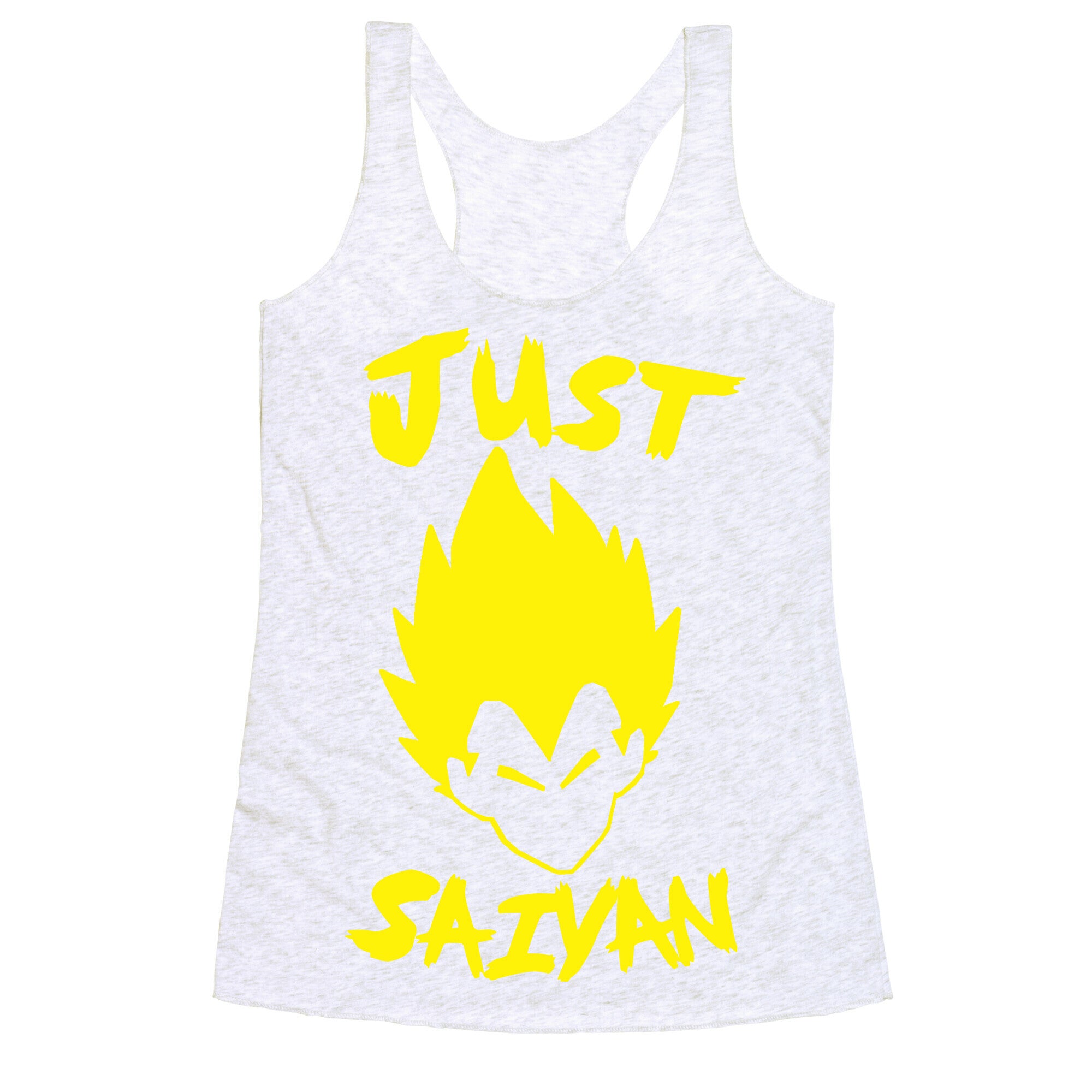 Just Saiyan Racerback Tank